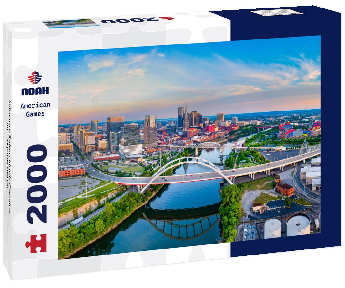 Noah Jigsaw Puzzle Winston-Salem North Carolina NC Skyline Aerial 2000 pieces