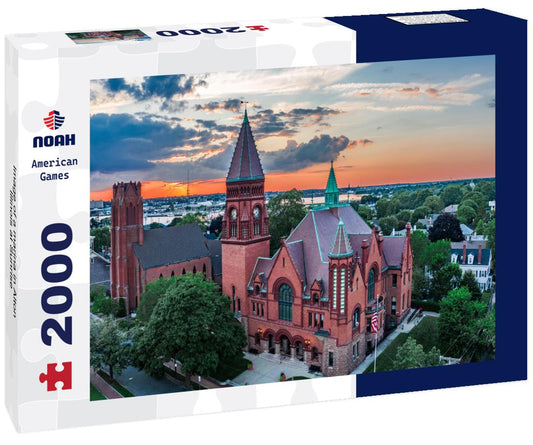 Noah Jigsaw Puzzle Image of a marina in Alton Illinois at Sunrise 2000 pieces