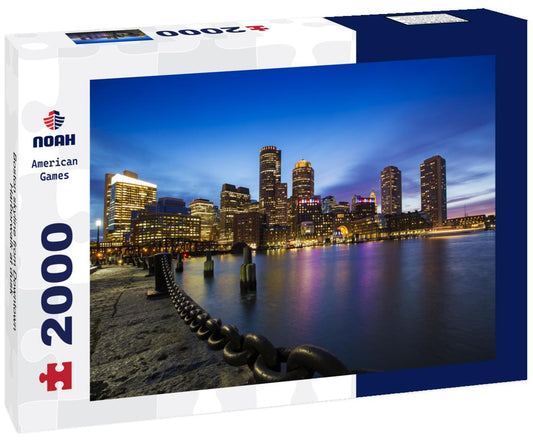 Noah Jigsaw Puzzle Boston skyline from Downtown Harborwalk at dusk 2000 pieces