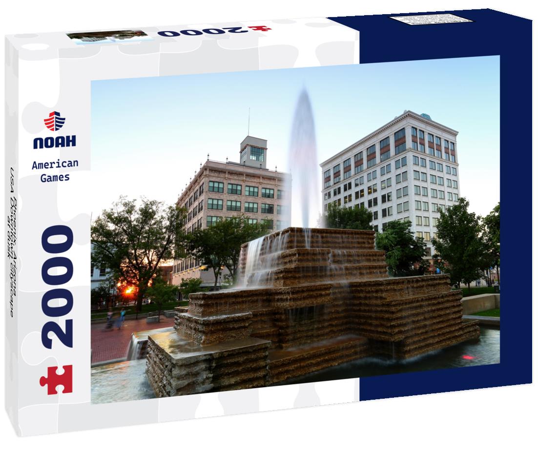 Noah Jigsaw Puzzle Phoenix, Arizona, USA Downtown cityscape at dusk 2000 pieces