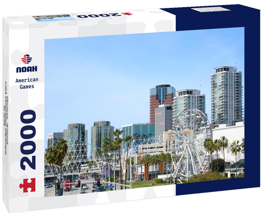 Noah Jigsaw Puzzle Phoenix, Arizona, USA Downtown cityscape at dusk 2000 pieces