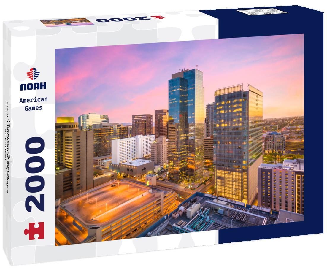 Noah Jigsaw Puzzle Phoenix, Arizona, USA Downtown cityscape at sunset 2000 pieces