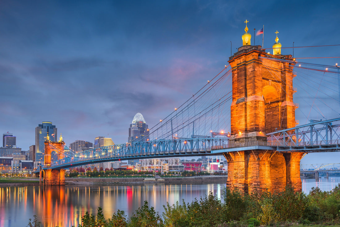 Noah Jigsaw Puzzle Cincinnati, Ohio, USA skyline on the river at dusk 2000 pieces