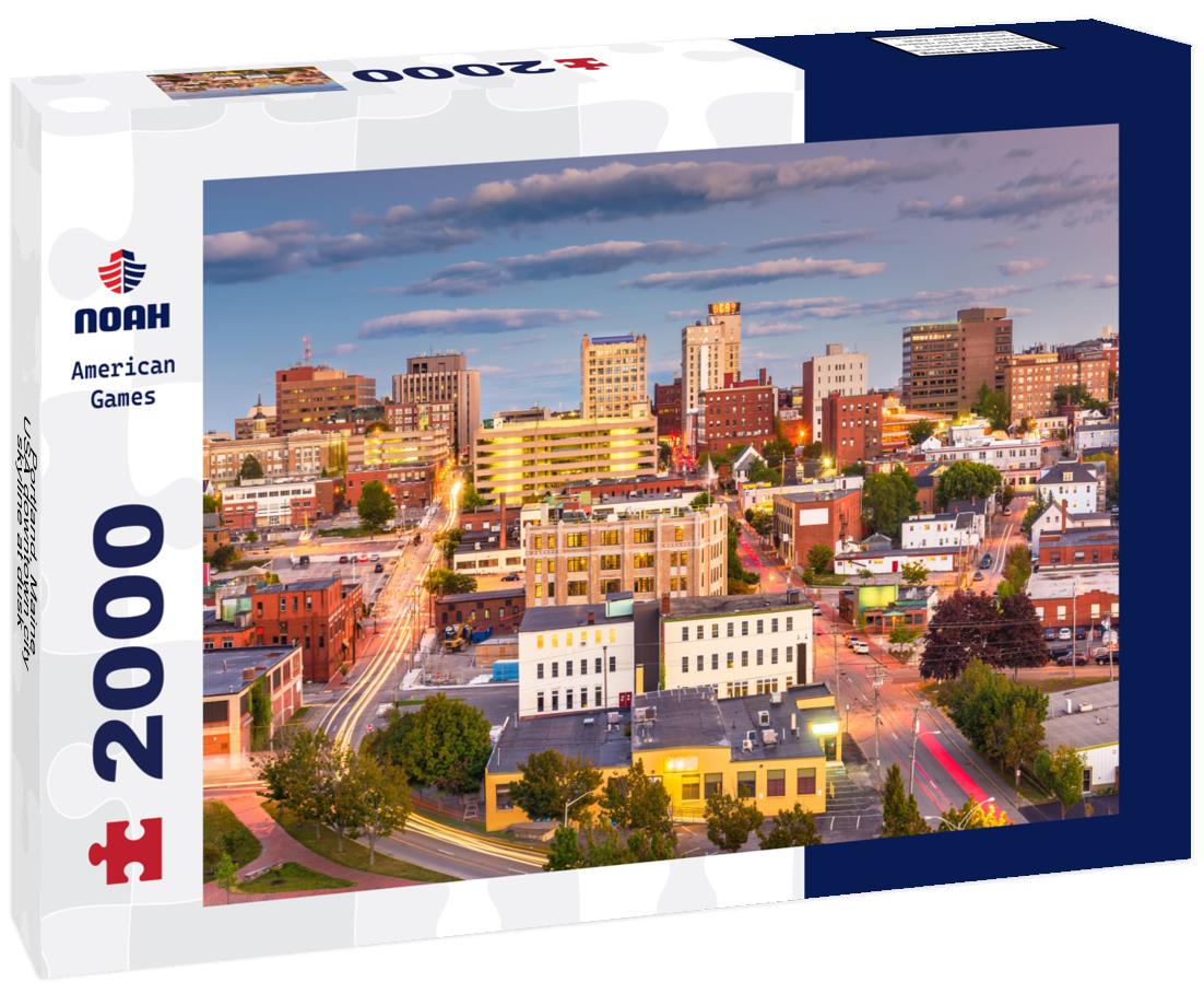 Noah Jigsaw Puzzle Portland, Maine, USA downtown city skyline at dusk 2000 pieces