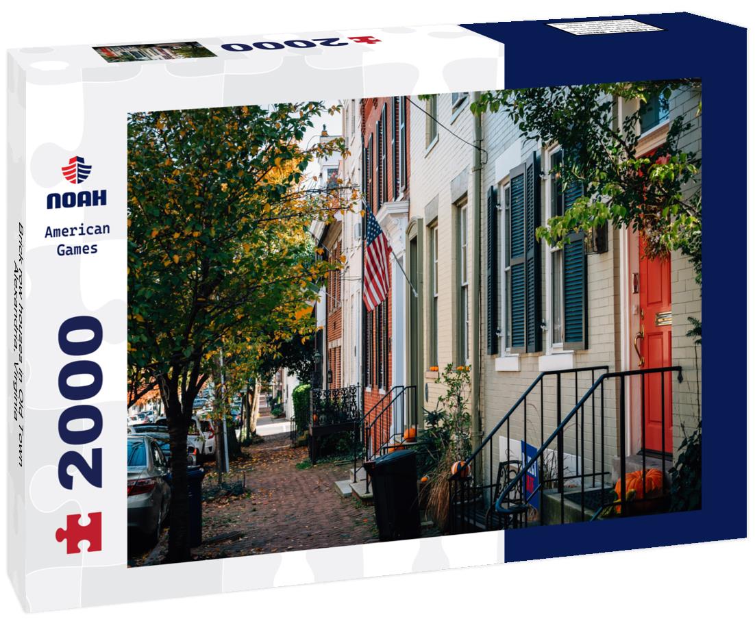 Noah Jigsaw Puzzle Brick row houses in Old Town, Alexandria, Virginia 2000 pieces