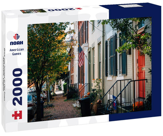 Noah Jigsaw Puzzle Brick row houses in Old Town, Alexandria, Virginia 2000 pieces
