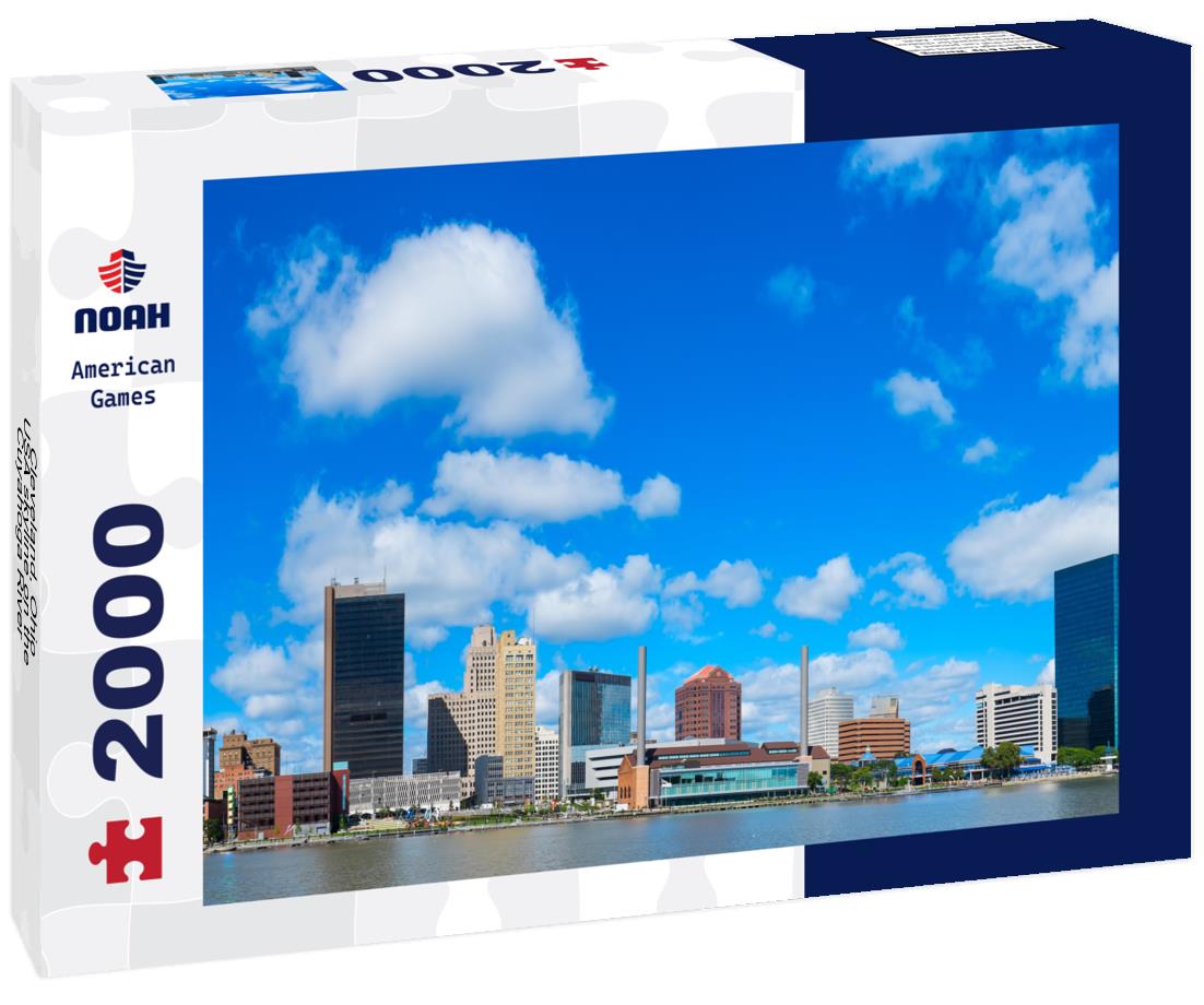 Noah Jigsaw Puzzle Cleveland, Ohio, USA skyline on the Cuyahoga River 2000 pieces
