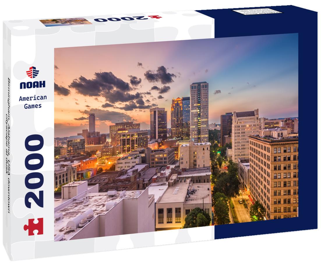 Noah Jigsaw Puzzle Birmingham, Alabama, USA downtown cityscape at dusk 2000 pieces