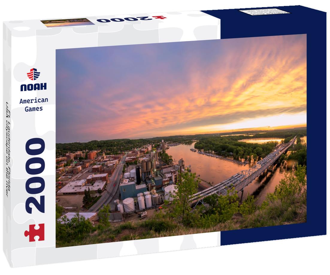 Noah Jigsaw Puzzle Ft. Lauderdale, Florida, USA cityscape on the river 2000 pieces