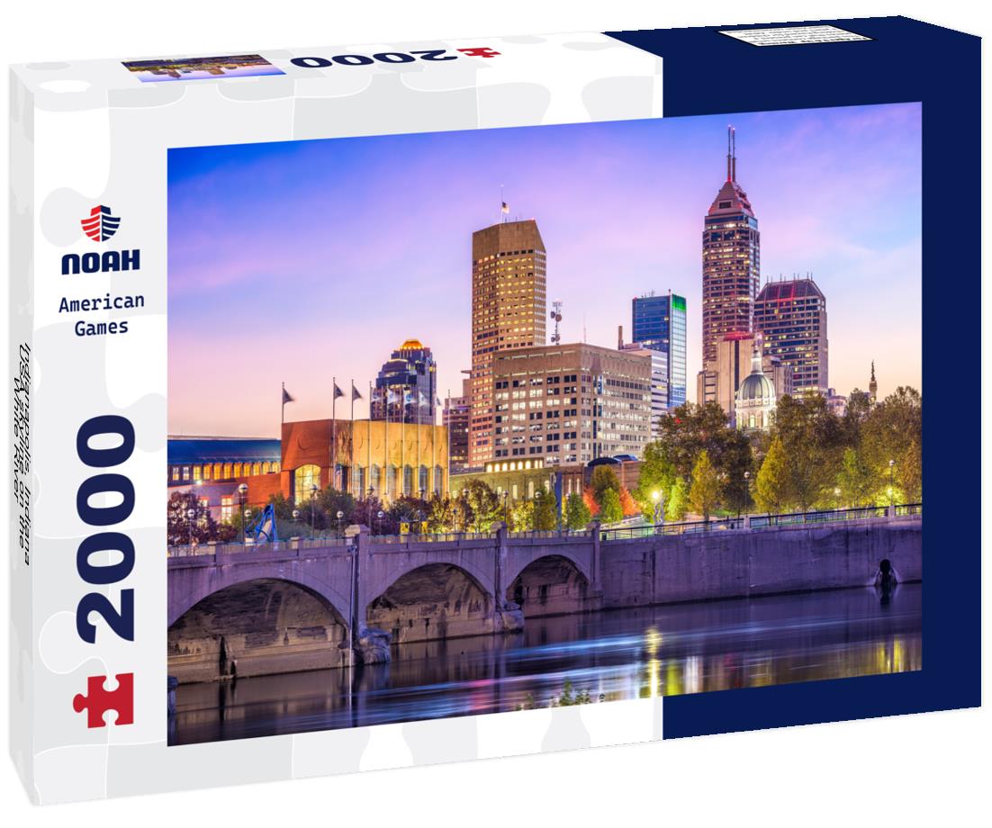 Noah Jigsaw Puzzle Indianapolis, Indiana, USA skyline on the White River 2000 pieces