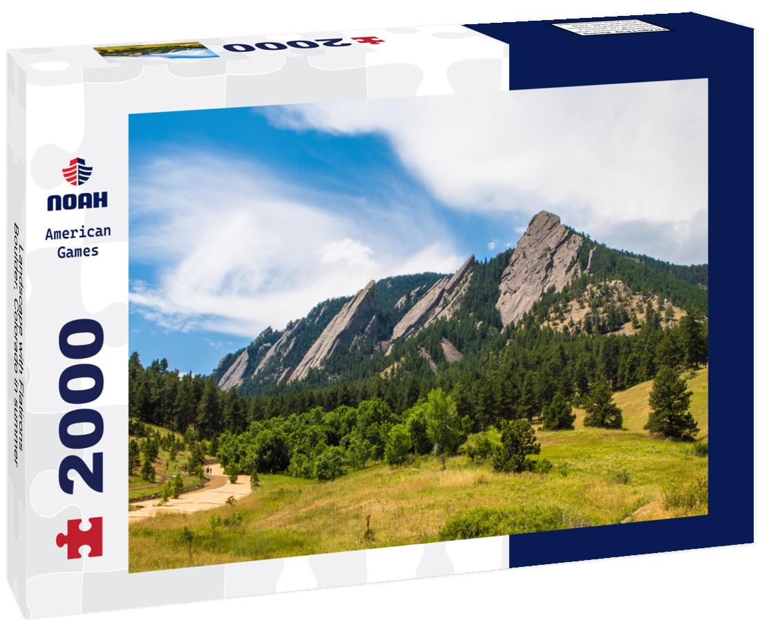 Noah Jigsaw Puzzle Landscape with Flatirons, Boulder, Colorado in summer 2000 pieces
