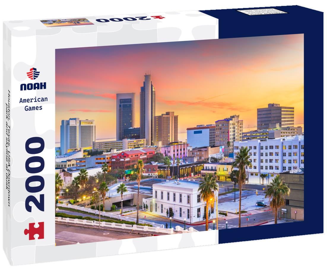Noah Jigsaw Puzzle Houston, Texas, USA Downtown park and skyline at dusk 2000 pieces