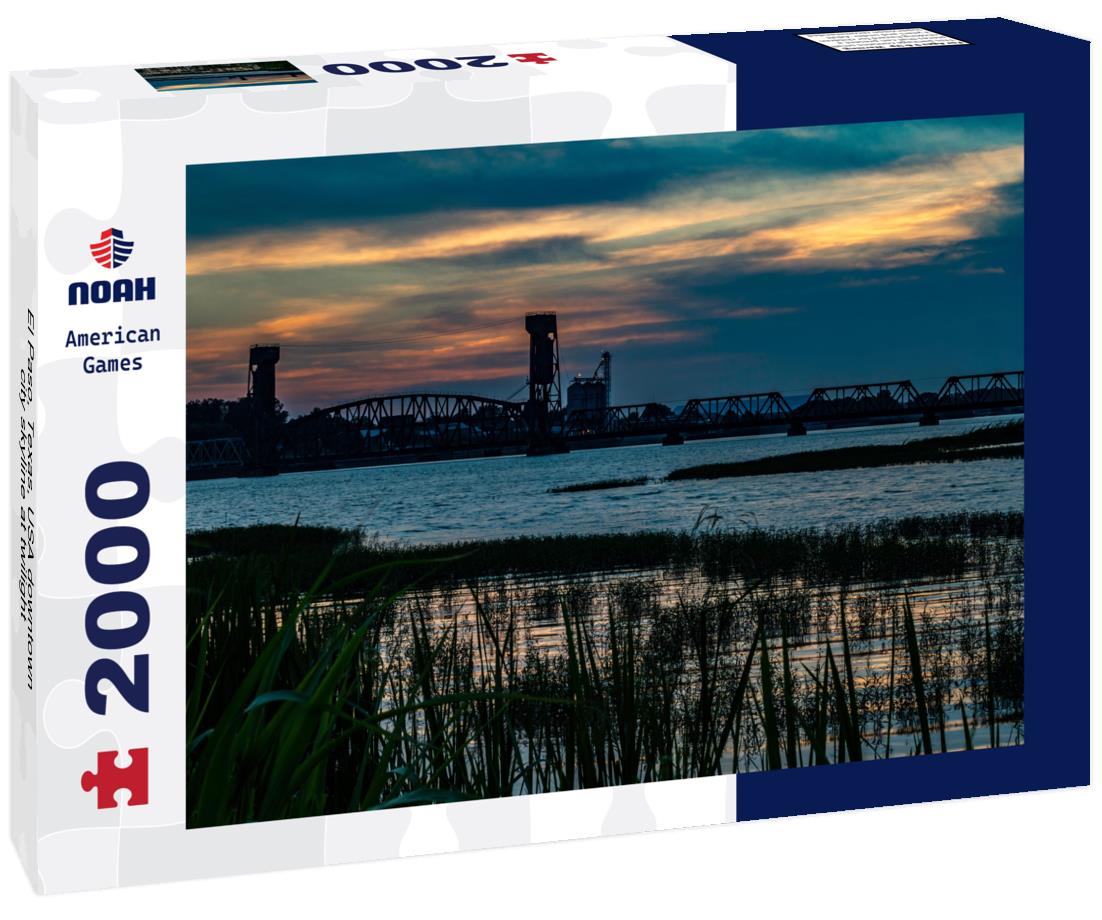 Noah Jigsaw Puzzle El Paso, Texas, USA downtown city skyline at twilight 2000 pieces