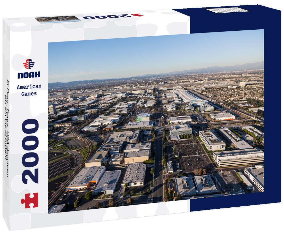 Noah Jigsaw Puzzle El Paso, Texas, USA downtown city skyline at twilight 2000 pieces