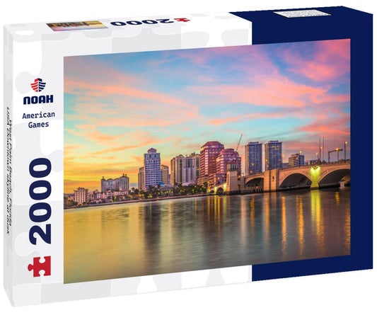Noah Jigsaw Puzzle West Palm Beach, Florida, USA Downtown skyline at dusk 2000 pieces