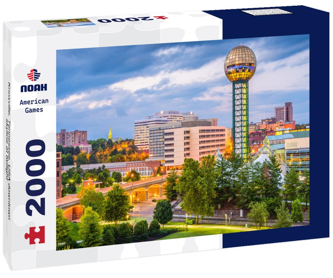 Noah Jigsaw Puzzle Knoxville, Tennessee, USA downtown skyline at twilight 2000 pieces