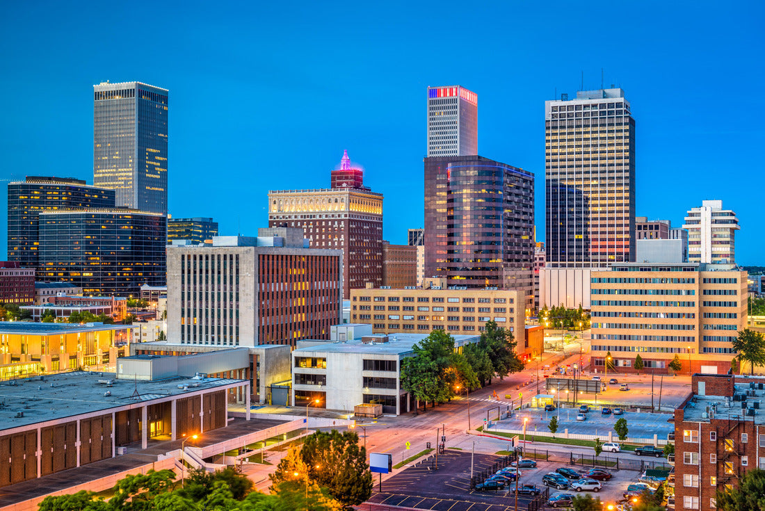 Noah Jigsaw Puzzle Tulsa, Oklahoma, USA downtown city skyline at twilight 2000 pieces