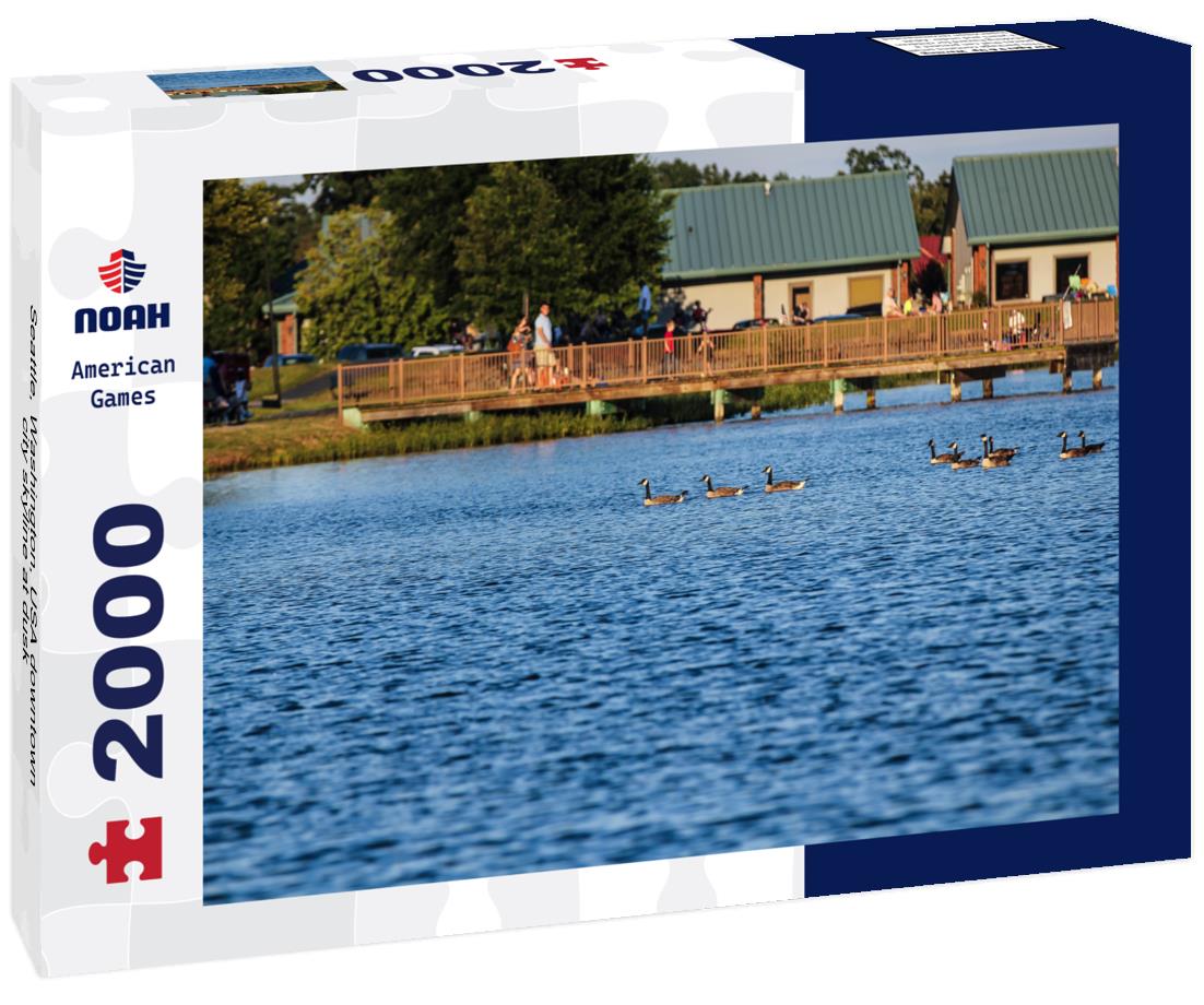 Noah Jigsaw Puzzle Seattle, Washington, USA downtown city skyline at dusk 2000 pieces