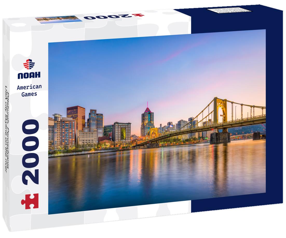 Noah Jigsaw Puzzle Pittsburgh, Pennsylvania, USA city skyline on the river 2000 pieces