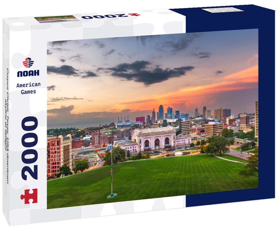Noah Jigsaw Puzzle Corpus Christi, Texas, USA downtown skyline at twilight 2000 pieces