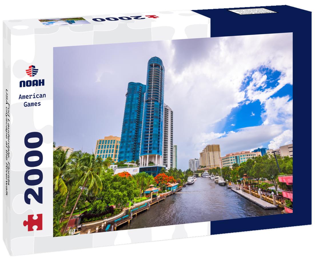 Noah Jigsaw Puzzle Fort Lauderdale, Florida, USA cityscape at the Riverwalk 2000 pieces