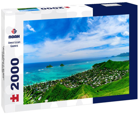 Noah Jigsaw Puzzle Lanikai Beach as seen from above in Kailua, Oahu, Hawaii 2000 pieces