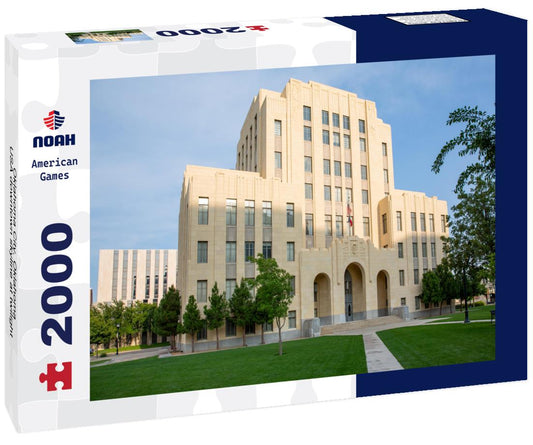 Noah Jigsaw Puzzle Oklahoma City, Oklahoma, USA downtown skyline at twilight 2000 pieces