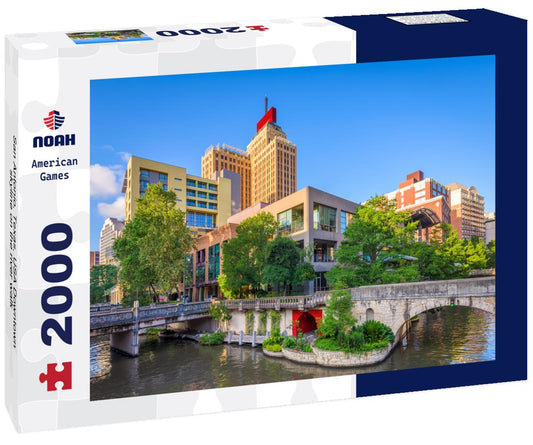 Noah Jigsaw Puzzle San Antonio, Texas, USA Downtown skyline on the river walk 2000 pieces