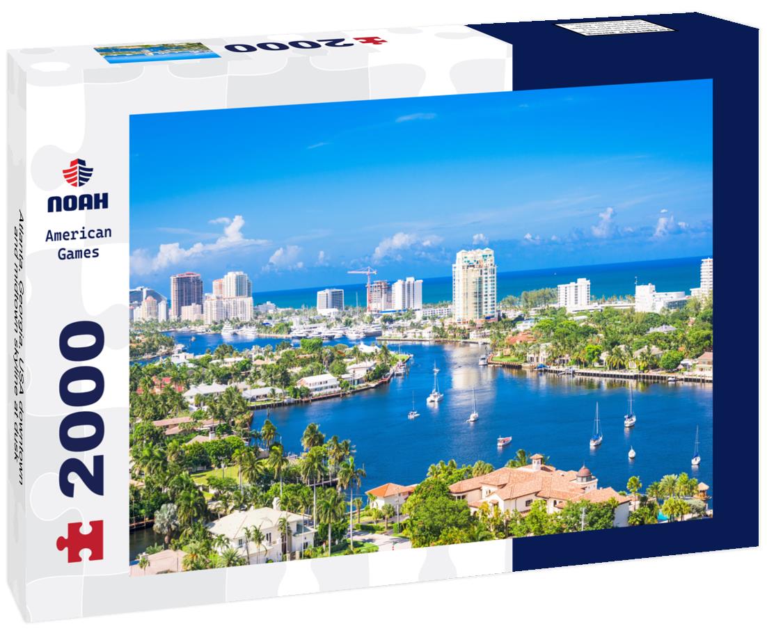 Noah Jigsaw Puzzle Atlanta, Georgia, USA downtown and midtown skyline at dusk 2000 pieces