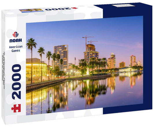 Noah Jigsaw Puzzle St. Petersburg, Florida, USA skyline on the water at sunset 2000 pieces