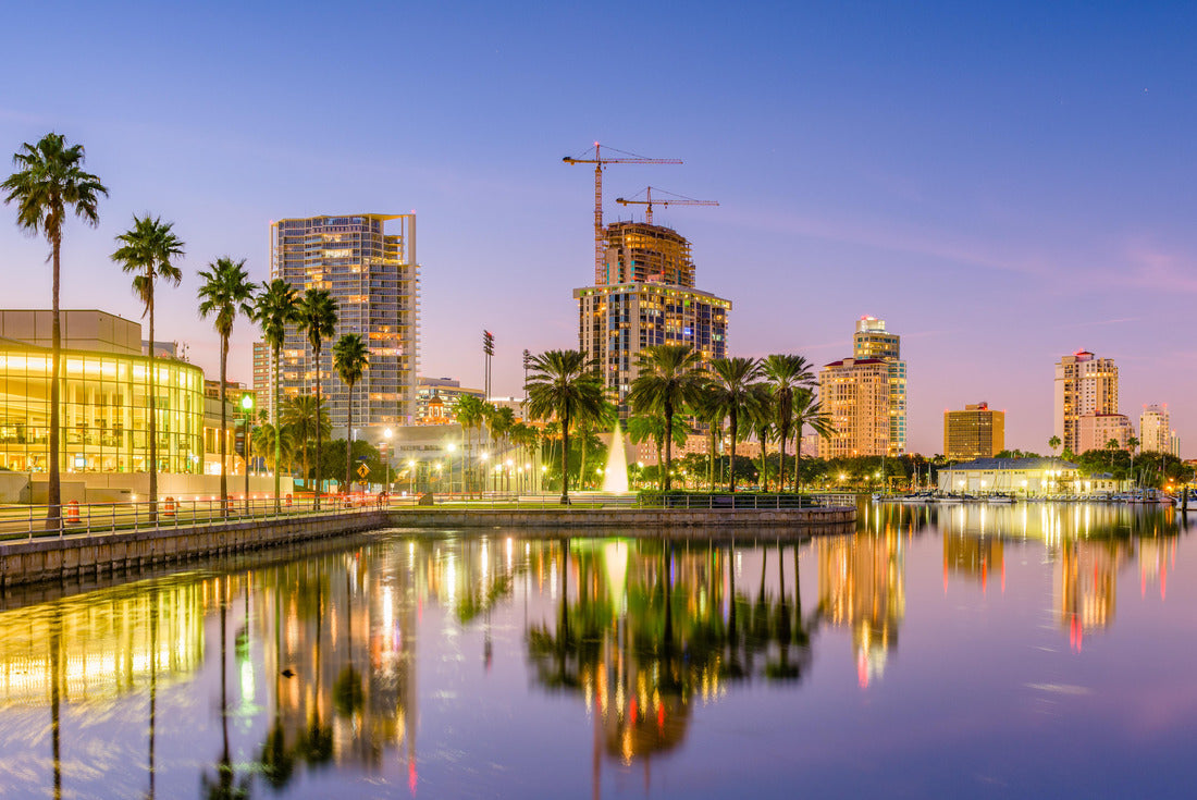 Noah Jigsaw Puzzle St. Petersburg, Florida, USA skyline on the water at sunset 2000 pieces