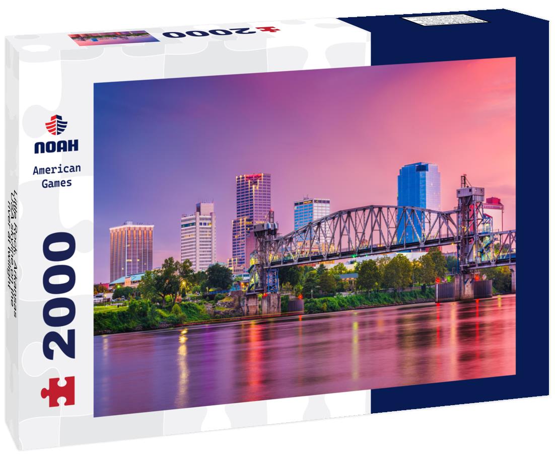 Noah Jigsaw Puzzle Little Rock, Arkansas, USA skyline on the river at twilight 2000 pieces