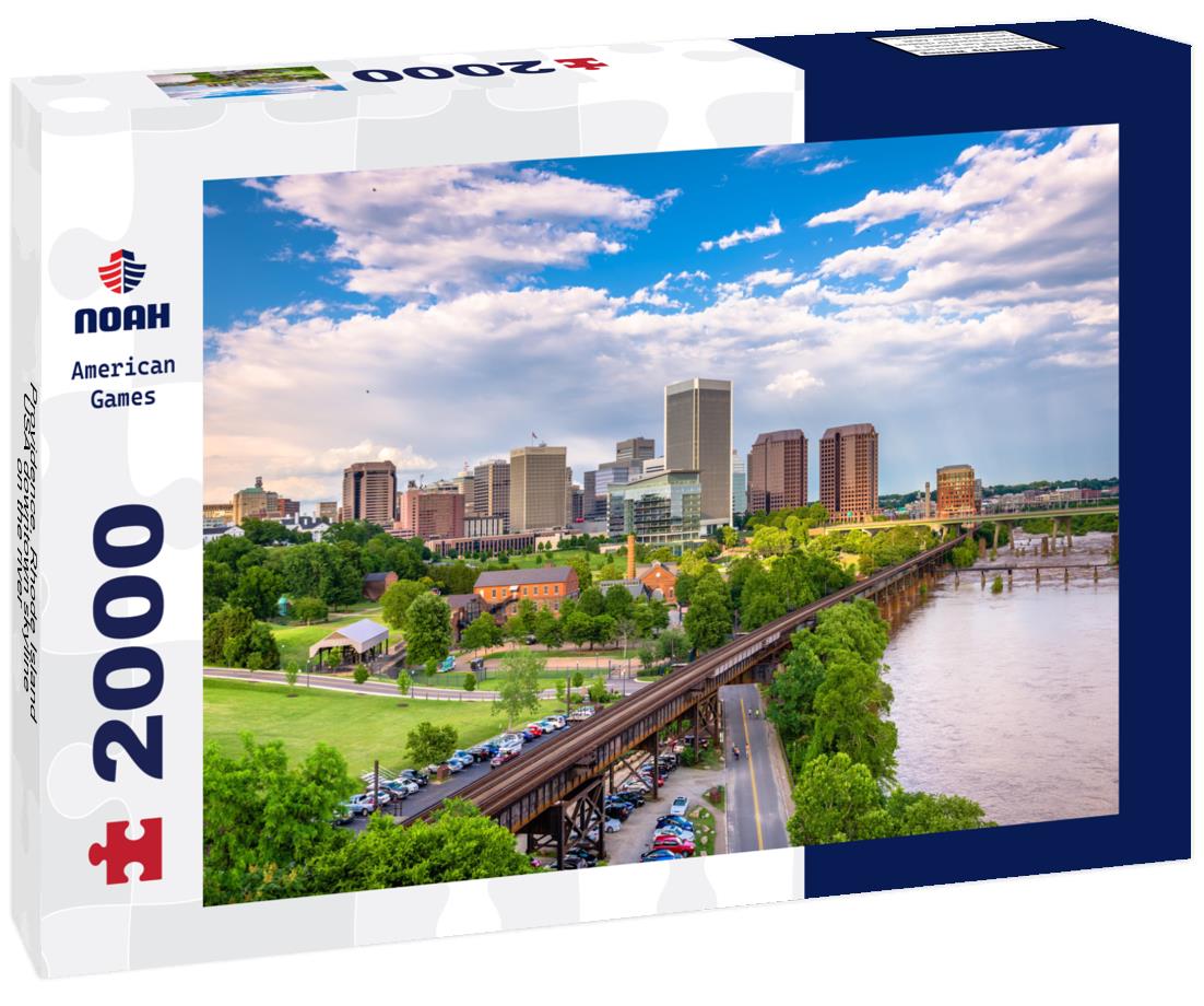 Noah Jigsaw Puzzle Providence, Rhode Island, USA downtown skyline on the river 2000 pieces