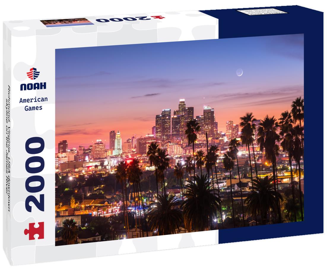 Noah Jigsaw Puzzle Richmond, Virginia, USA downtown skyline on the James River 2000 pieces
