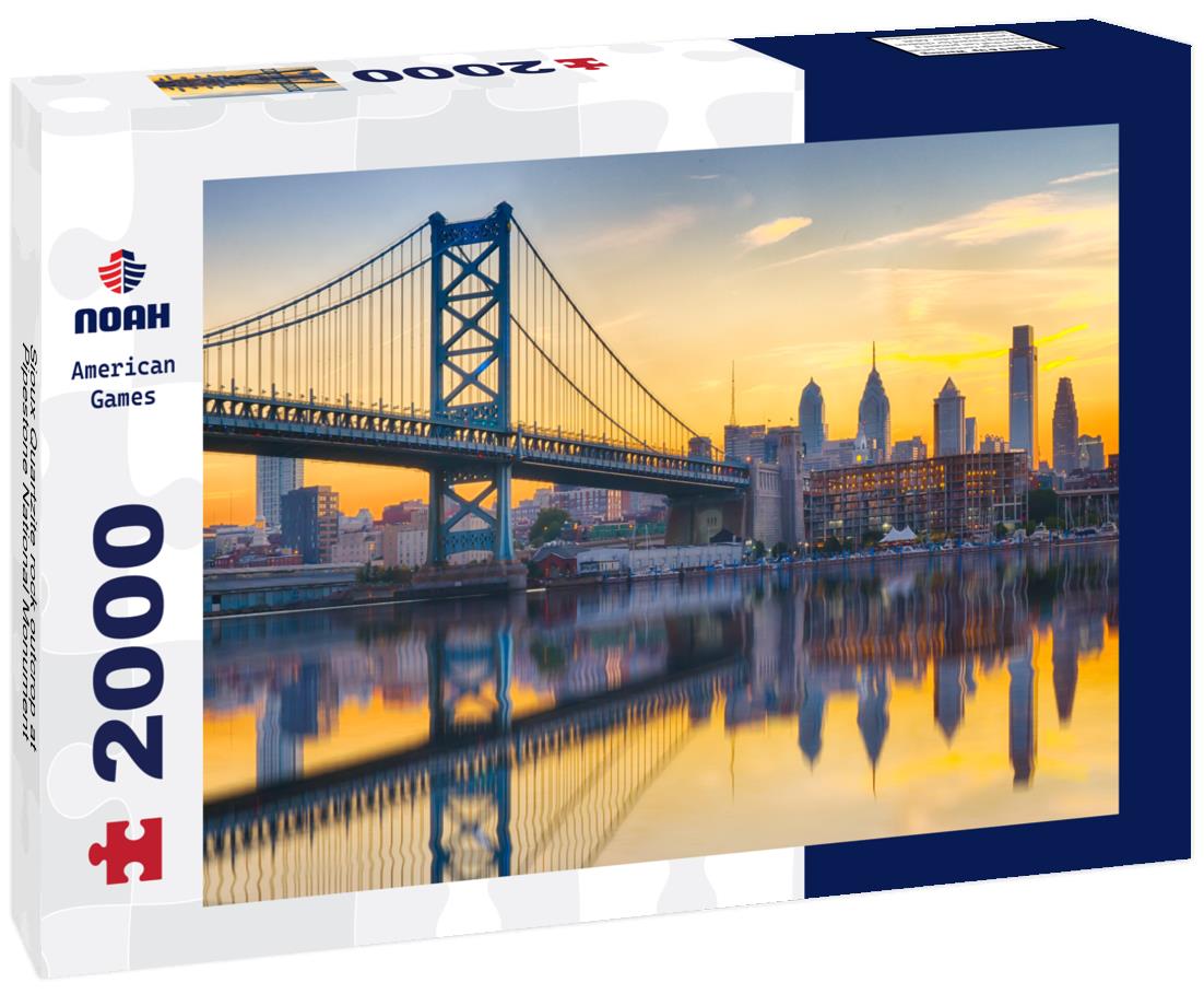 Noah Jigsaw Puzzle Sioux Quartzite rock outcrop at Pipestone National Monument 2000 pieces