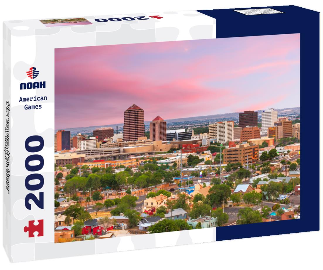 Noah Jigsaw Puzzle Albuquerque, New Mexico, USA downtown cityscape at twilight 2000 pieces