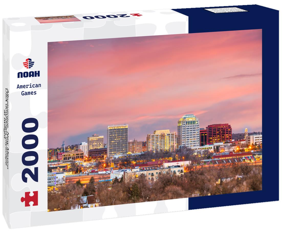 Noah Jigsaw Puzzle Albuquerque, New Mexico, USA downtown cityscape at twilight 2000 pieces