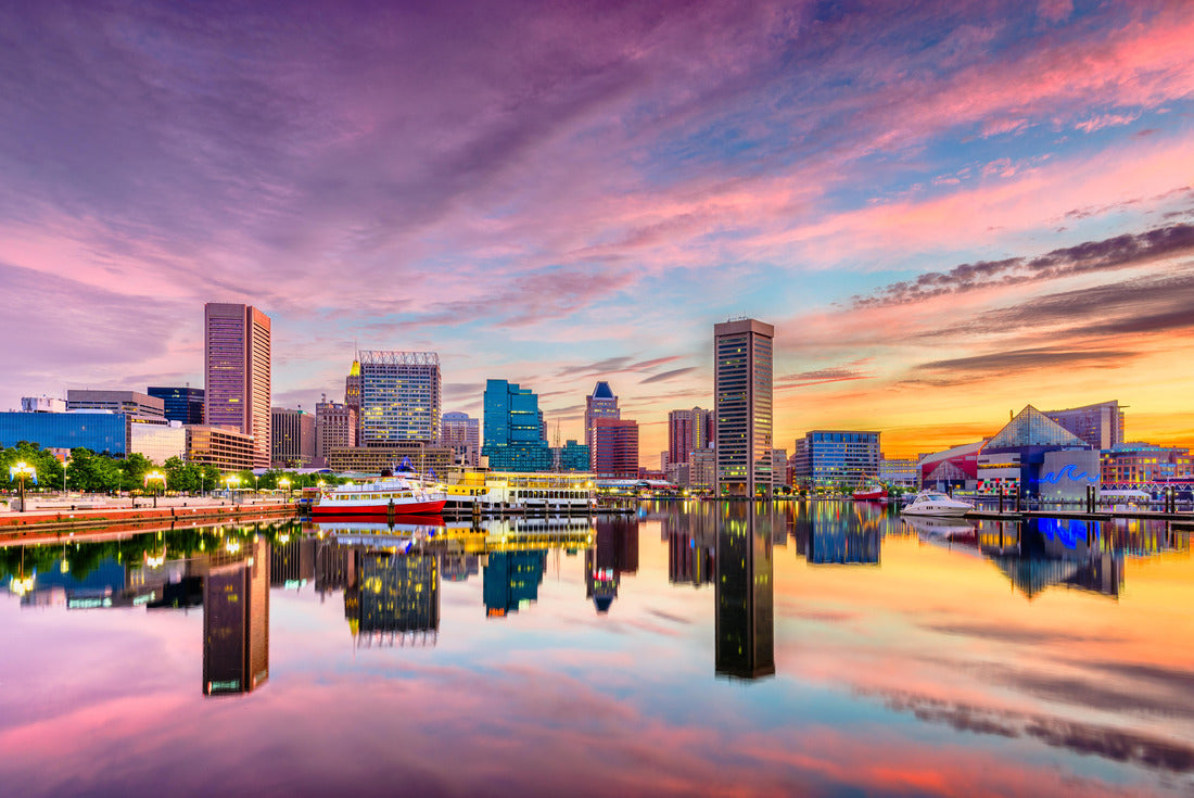 Noah Jigsaw Puzzle Baltimore, Maryland, USA Skyline on the Inner Harbor at dusk 2000 pieces