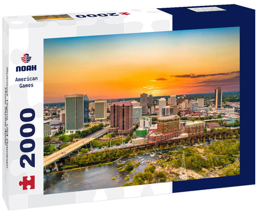 Noah Jigsaw Puzzle Richmond, Virginia, USA Downtown Drone Skyline Aerial 2000 pieces