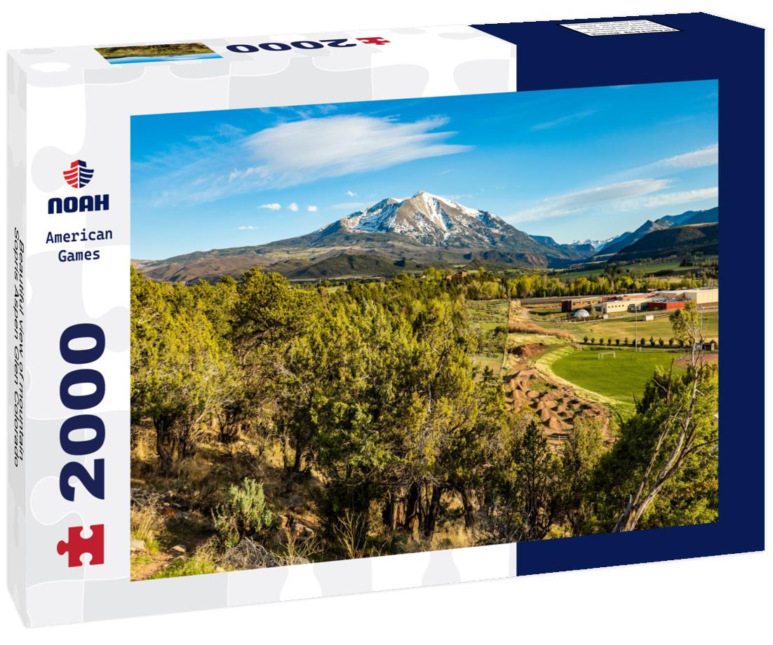 Beautiful view of mountain Sopris Aspen Glen Colorado 2000pc Puzzle