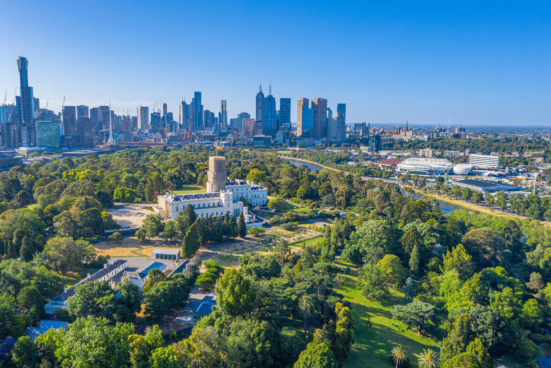 Skyline of Melbourne with government house, Australia 2000pc Puzzle