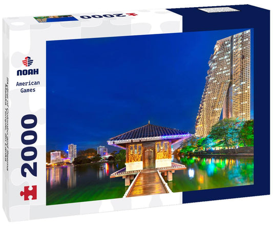 Noah Jigsaw Puzzle Skyline of Colombo and Seema Malaka Temple, Sri Lanka 2000 pieces
