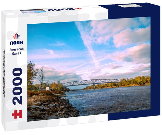 Noah Jigsaw Puzzle Brownville river bridge over missouri river, Nebraska 2000 pieces
