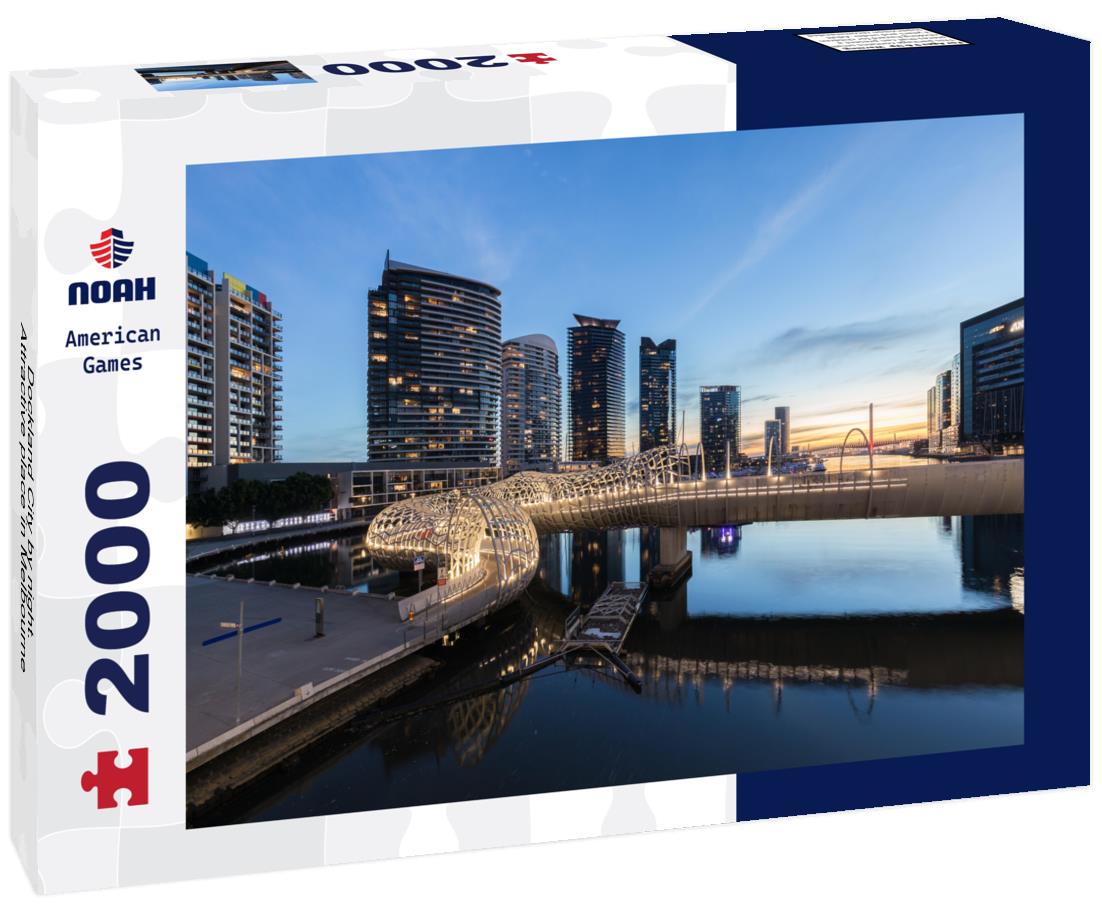 Dockland City by night. Attractive place in Melbourne 2000pc Puzzle