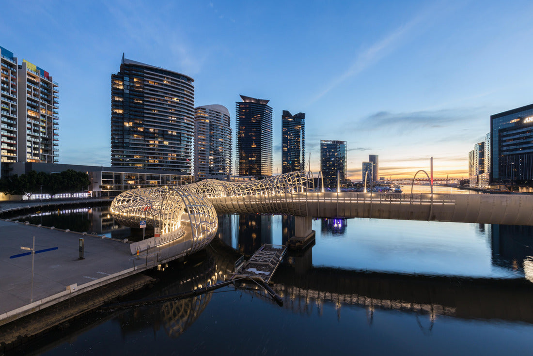 Dockland City by night. Attractive place in Melbourne 2000pc Puzzle