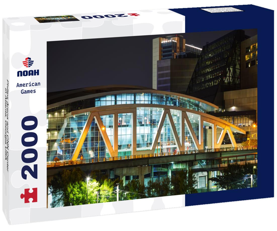 Philips Arena and CNN Center in Atlanta, Georgia USA 2000pc Puzzle