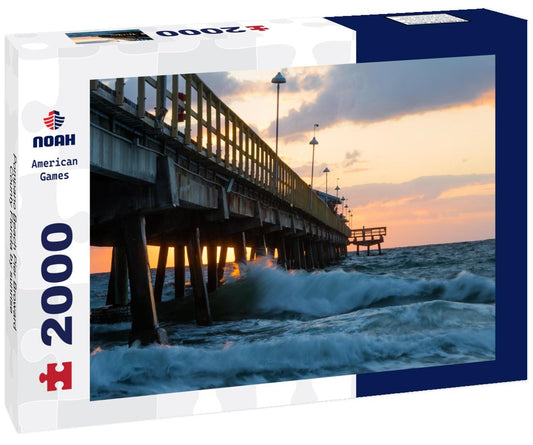 Noah Jigsaw Puzzle Pompano Beach Pier Broward County Florida by sunrise 2000 pieces