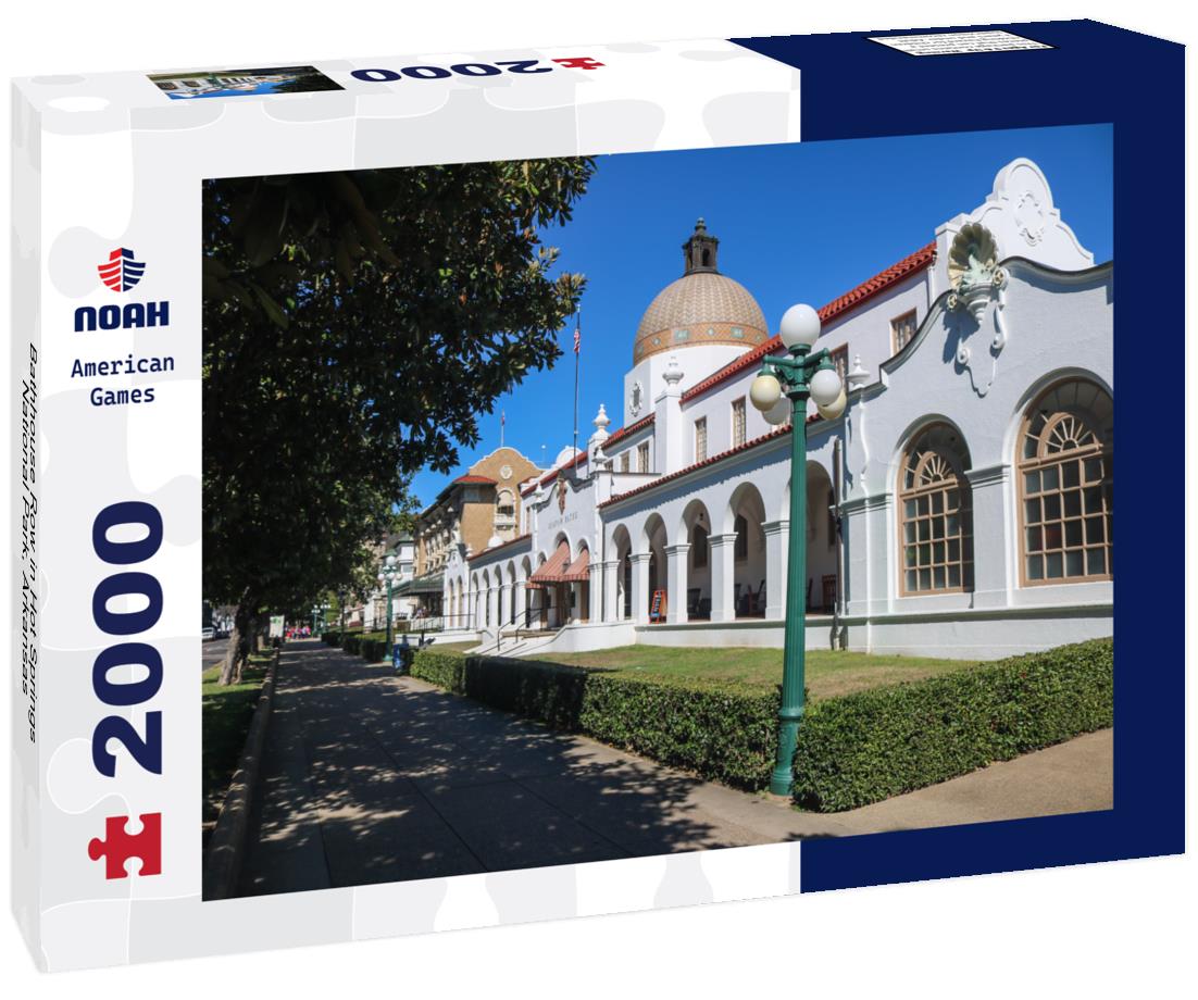 Noah Jigsaw Puzzle Bathhouse Row in Hot Springs National Park, Arkansas 2000 pieces