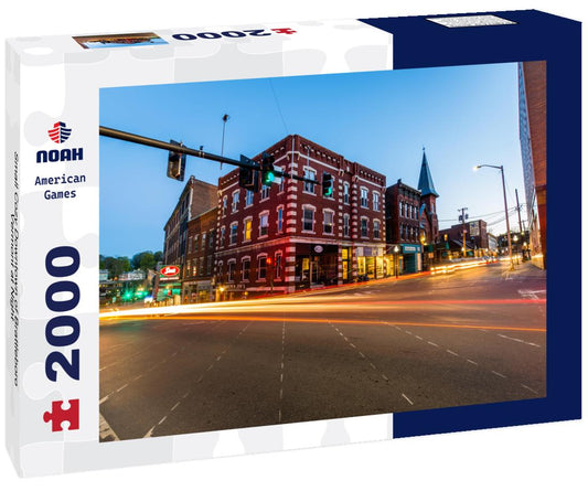 Noah Jigsaw Puzzle Small Cozy Downtown of Brattleboro, Vermont at Night 2000 pieces