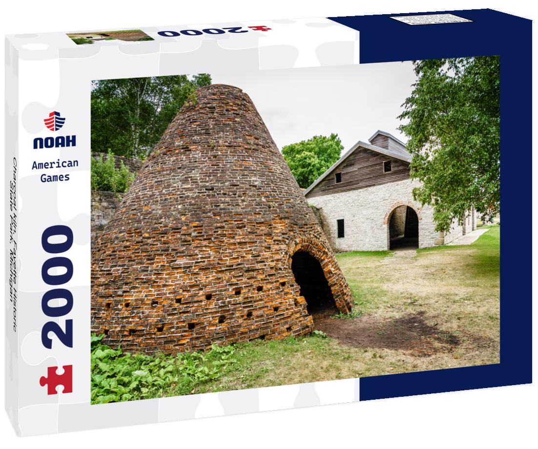 Noah Jigsaw Puzzle Charcoal kiln, Fayette Historic State Park, Michigan 2000 pieces